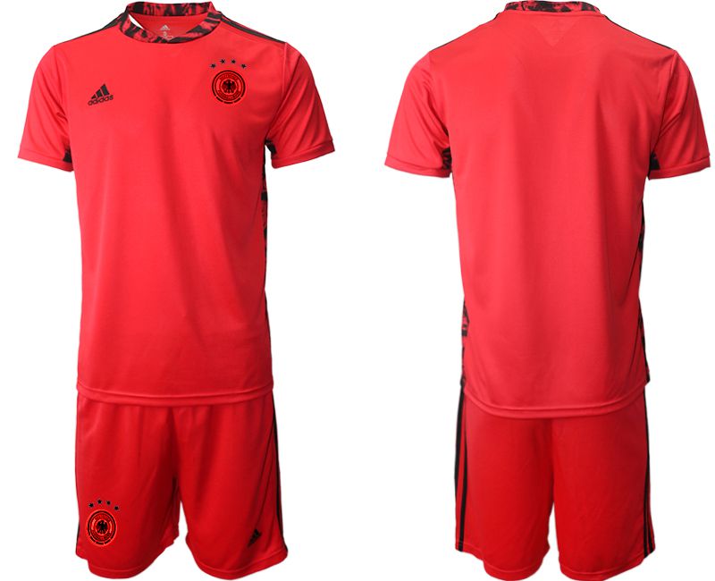 Men 2021 World Cup National Germany red goalkeeper Soccer Jerseys